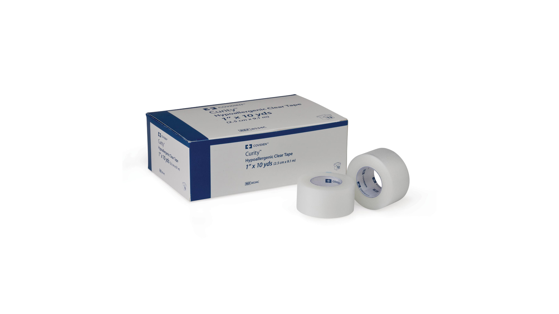 Kendall Hypoallergenic Clear Tape 5.1cm x 9.1m