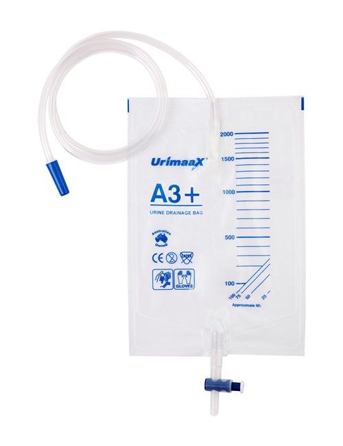 drainage bag a3+ / 2l / with t-tap