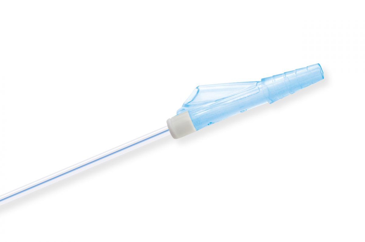 disposable  suction catheter / fr 8 43cm / y-type connector / blue with x-ray line / box of 100
