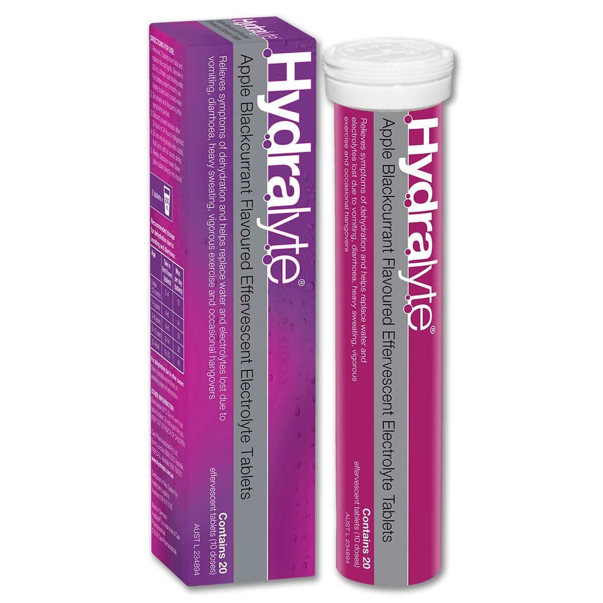 effervescent electrolyte tab 20's b/currnt