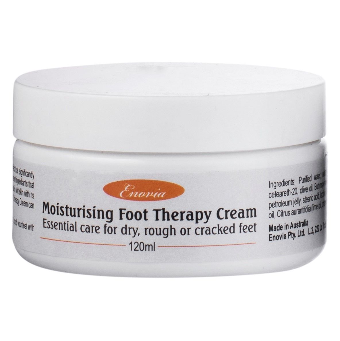 enovia moisturising foot cream / 120ml retail tub