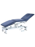 Three Section Medical Treatment Couch Hi Lo Electric Navy Blue