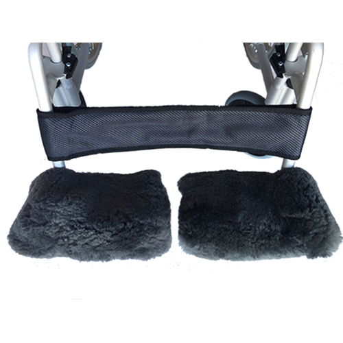 Sheepskin Wheelchair Footplate Cover
