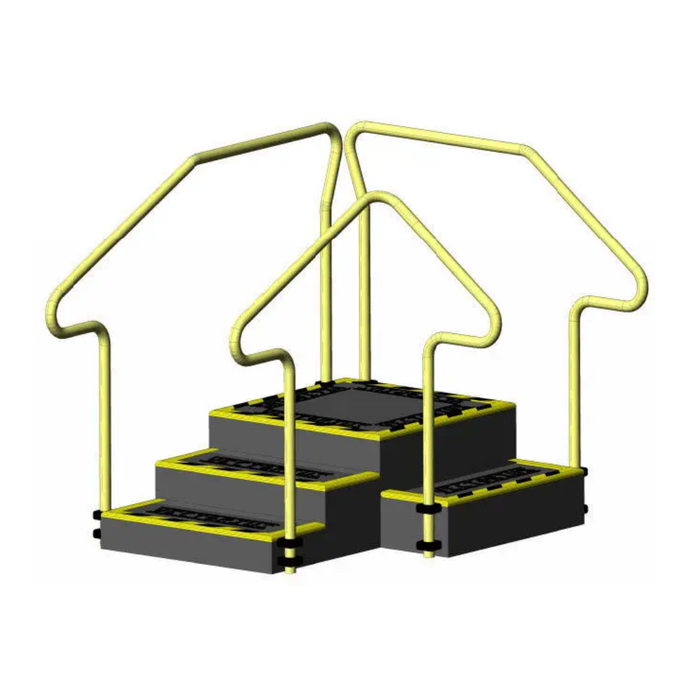 fortress corner stairs / angled 90° / smartrail