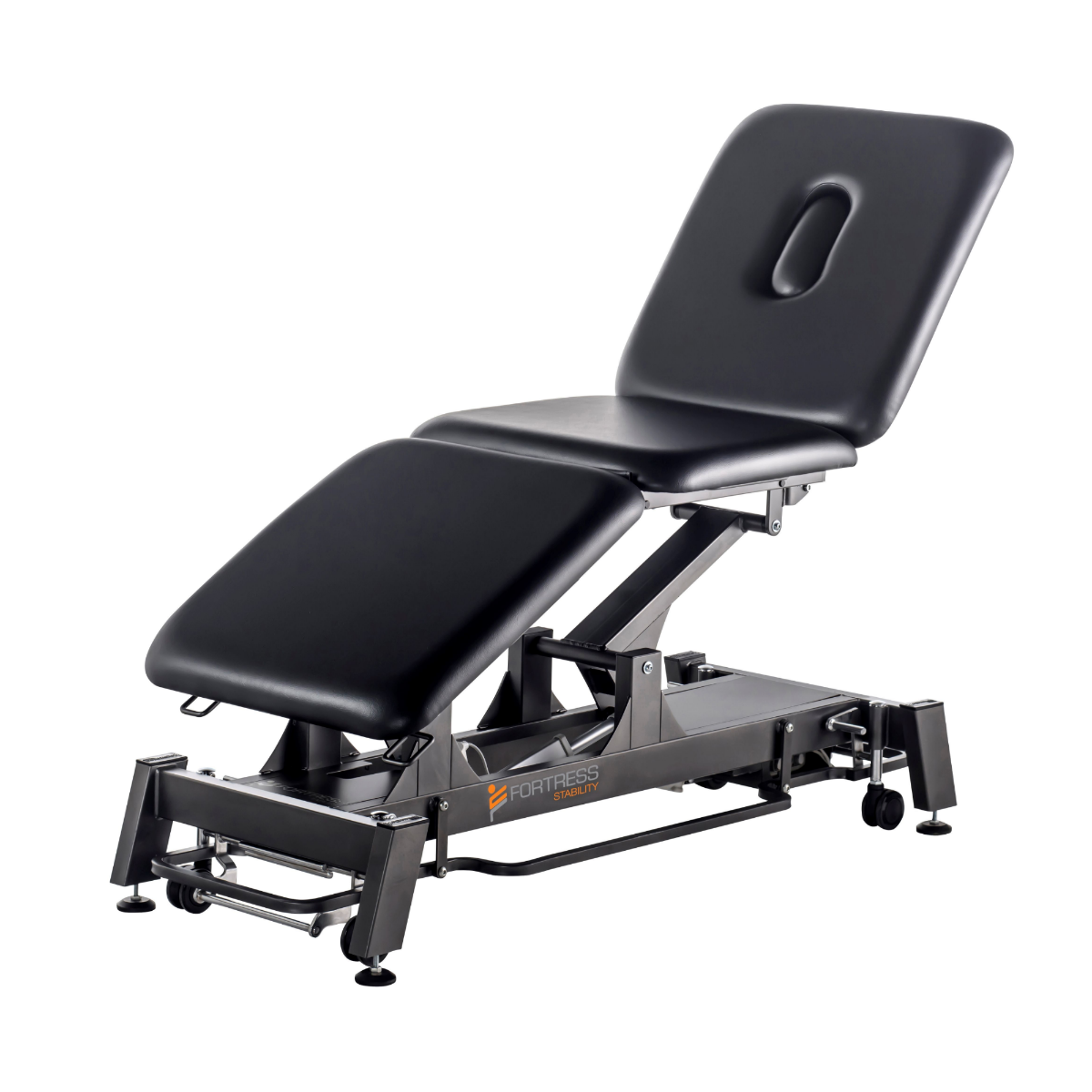 fortress stability premium 3 section / black frame / black upholstery / 360 degree operation