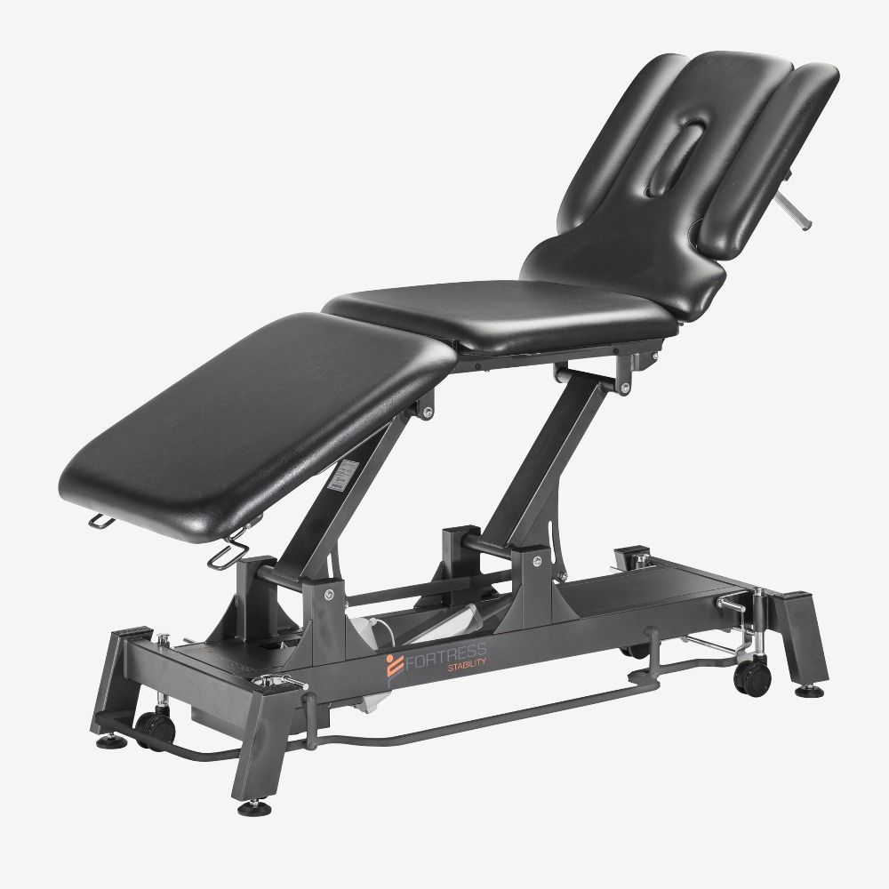 fortress stability 5-section / black frame / black upholstery / 360 degree operation