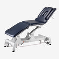 fortress stability 5-section / white frame / navy upholstery / 360 degree operation