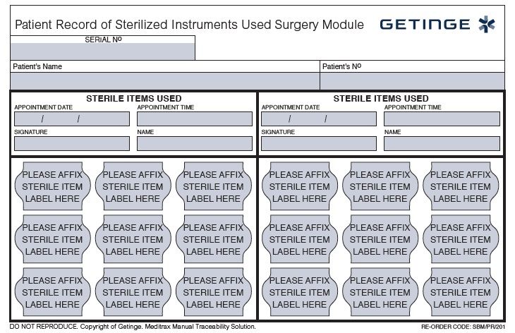 meditrax batch recall plus ii patient record sheets pad / pad of 50 / each