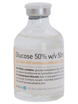 glucose injection vial / 50% x 50ml / each