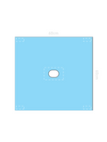 Protex®4 Drape with Adhesive Oval Aperture & Adhesive Corner Tabs