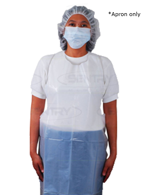OWEAR® Disposable Protective Aprons, White 61x122cm - Box/100