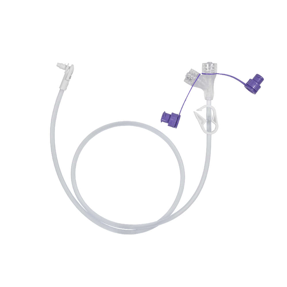 MIC-KEY 30.5cm Low Profile ENFit Extension Set Right Angle Y