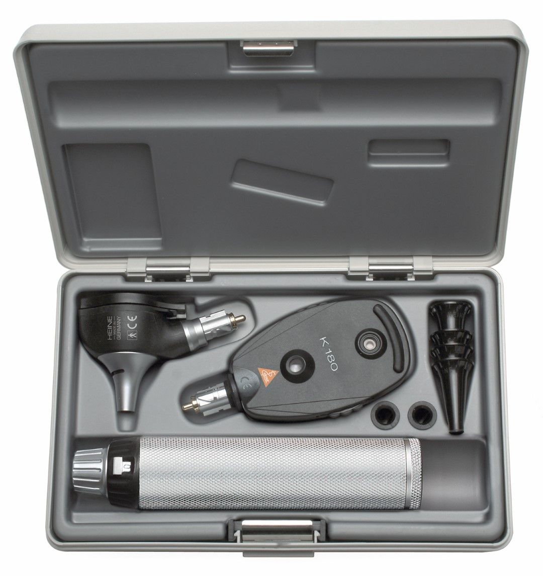 heine  k180 f.o. otoscope / ophthalmoscope diagnostic set (battery-type)