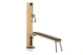 nohrd slimbeam pulley exercise bench / black leather