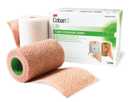3M Coban 2 Layer Lite Compression System 1Kit 10cmx2.6m