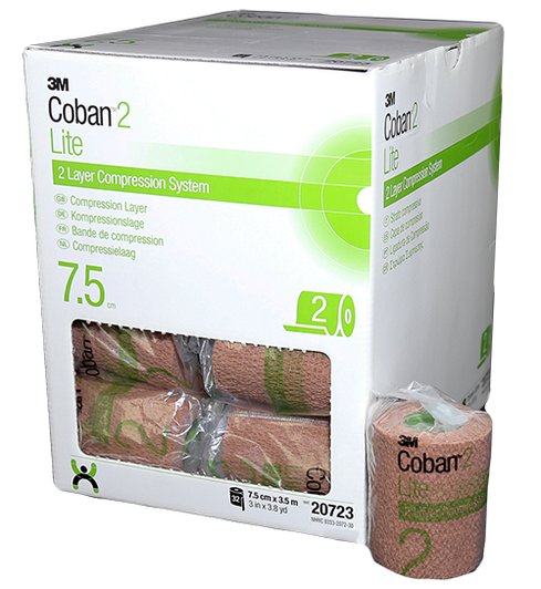 3M Coban 2 Layer Lite Compression Layer 7.5cm x 3.5m