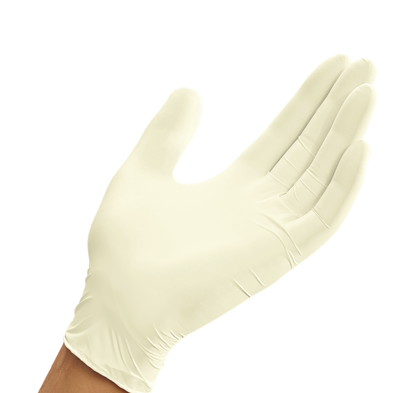 Innova Latex Poderfree Textured Exam Glove Medium- Box/100