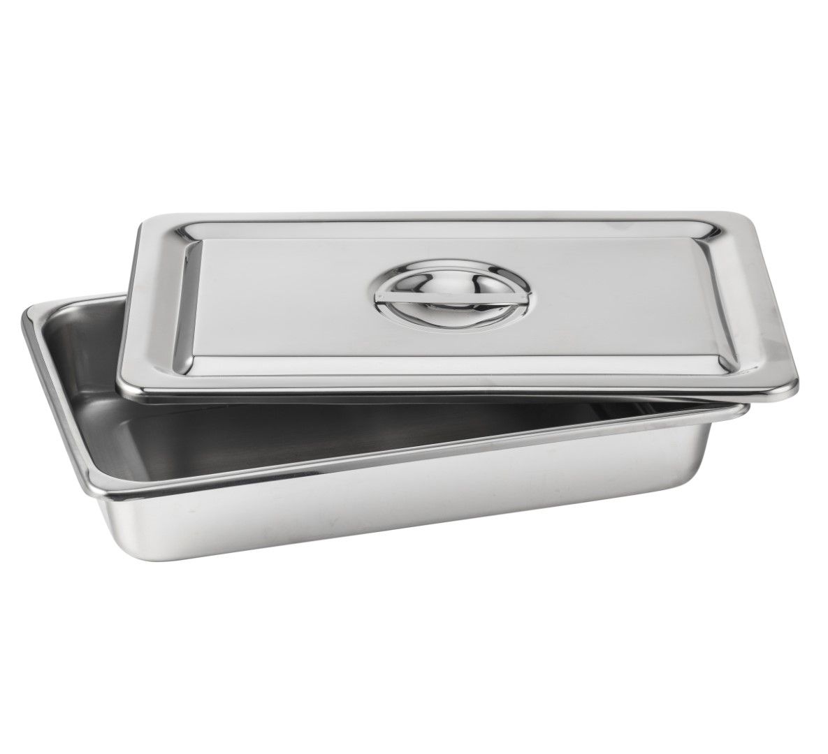 instrument tray with lid / 200mm x 130mm x 50mm