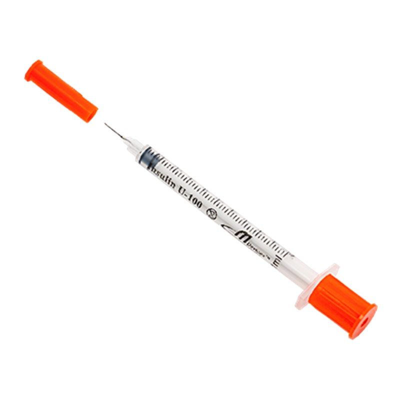syringe insulin + ndl 29g x 13mm / box of 100