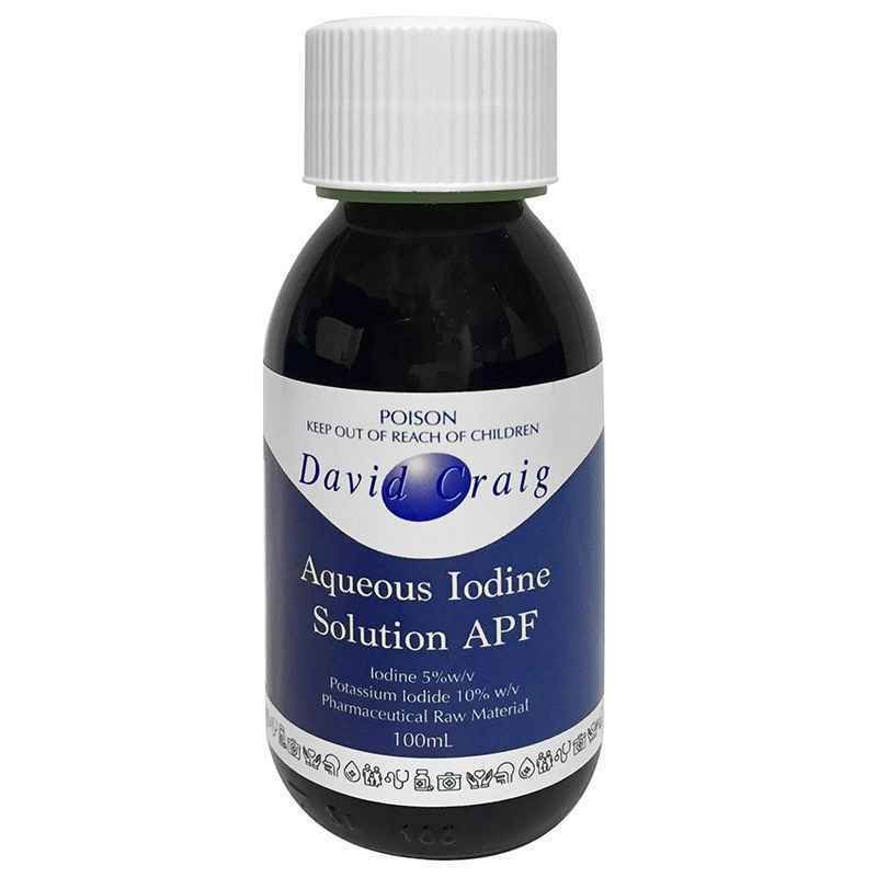 iodine lugols aqueous 100ml bottle