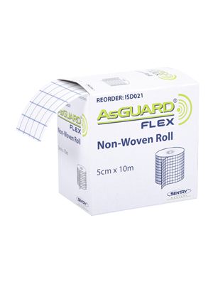 asguard flex non-woven fabric fixation tape / 5cm x 10m / each