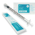 m devices luer lock syringe without needle / low dead space / 1ml  / box of 100