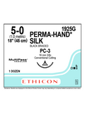 PERMAHAND® Silk Non-Absorbable Suture, Black 5-0 16mm 3/8- Box/12
