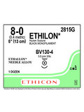ETHILON* Nylon Sutures Black 13cm 8-0 BV130-4 5mm – Box/12