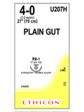 PLAIN GUT Sutures Yellowish Tan 70cm 4-0 RB-1 17mm - Box/36