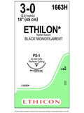 ETHILON* Nylon Sutures Black 45cm 3-0 PS-1 24mm - Box/36