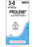 PROLENE* Polypropylene Sutures Blue 45cm 3-0 PS-2 19mm - Box/36