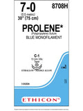 PROLENE* Polypropylene Sutures Blue 70cm 7-0 C-1 13mm - Box/36