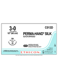 PERMA-HAND* Silk Sutures Black 45cm 3-0 SH 26mm - Box/12