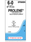 PROLENE* Poly Sutures Blue 75cm 6-0 C-1 13mm - Box/36