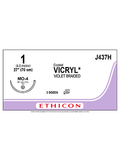 Coated VICRYL* Sutures Absorbable Violet 1 70cm - Box/36