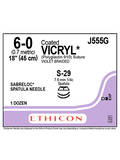 Coated VICRYL* Sutures Violet 45cm 6-0 S-29 7.6mm - Box/12