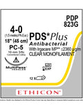 PDS® Plus Antibacterial Suture Undyed 4-0 45cm - Box/12