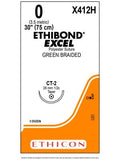 ETHIBOND* EXCEL Suture Green 0 75cm CT-2 - Box/36