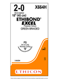 ETHIBOND* EXCEL Suture Green 2-0 45cm FS 17mm - Box/12