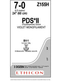 PDS® II Polydioxanone Suture Violet, 7-0 60cm BV-1 40mm - Box/36