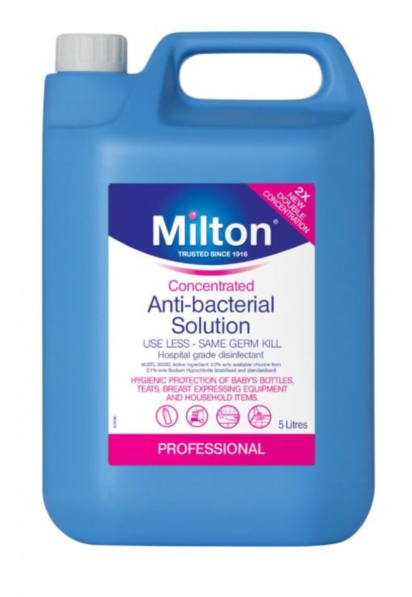 milton anti-bacterial solution / 5l / bottle
