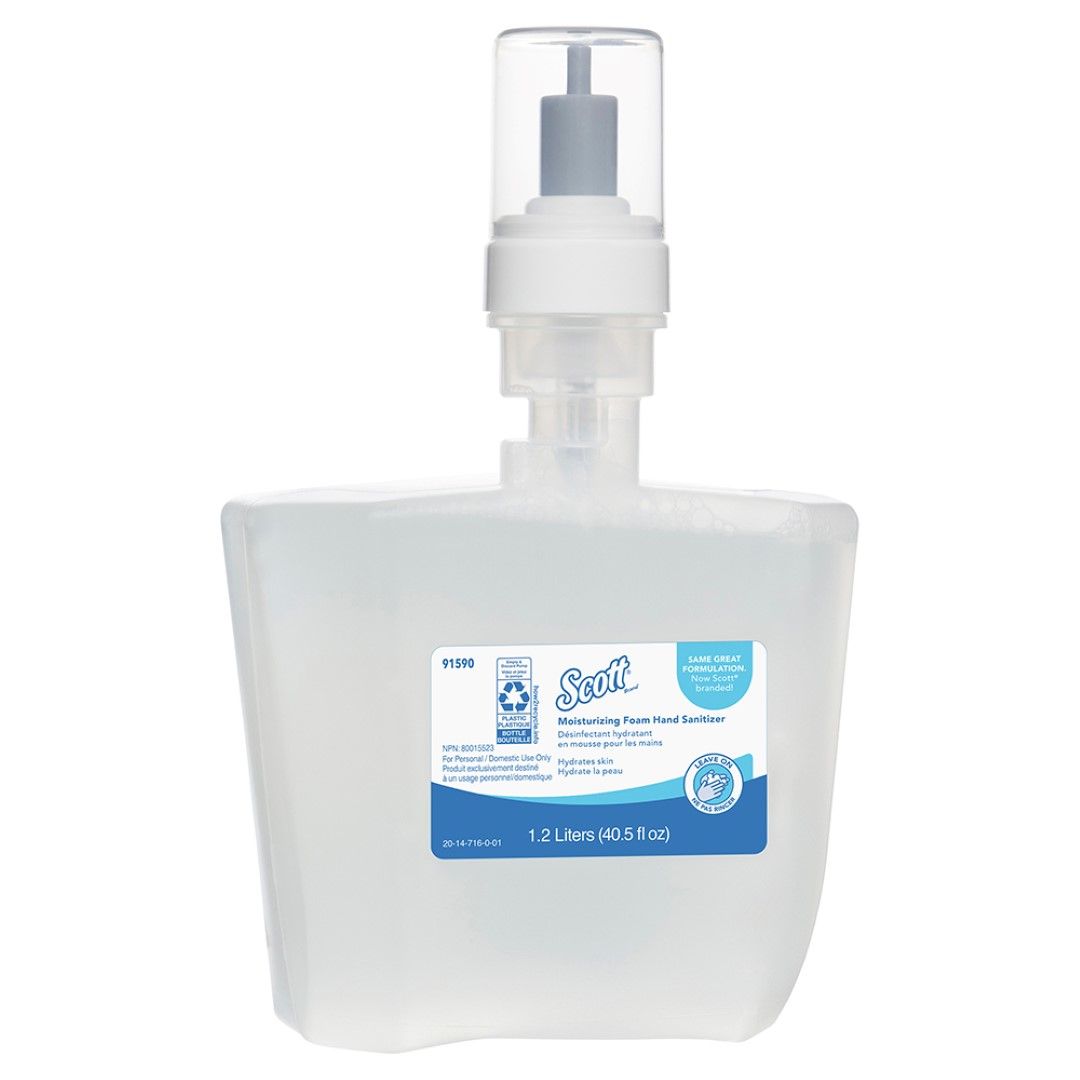 kleenex moisturising instant hand sanitiser / 1200ml cartridge / box of 2