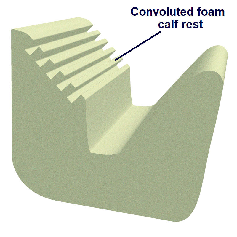 Leg Support with Grey Velour Cover