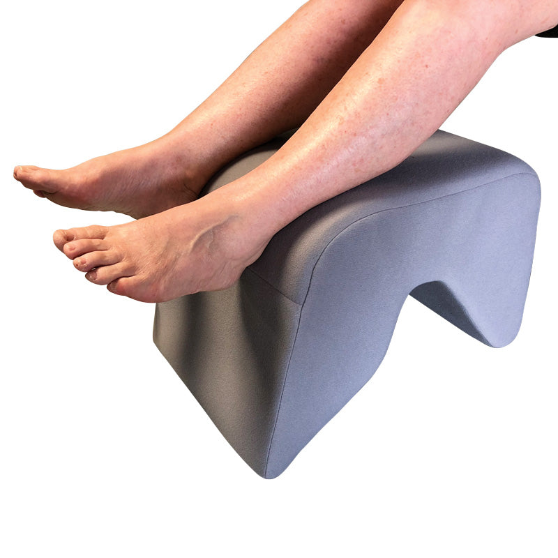 Leg Support with Grey Velour Cover