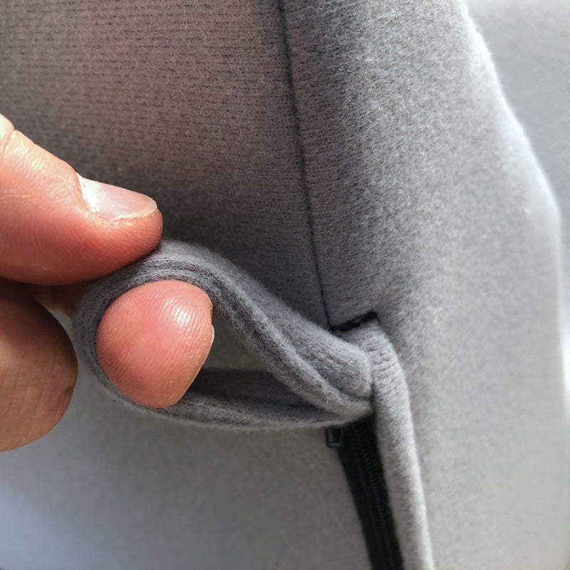 Leg Support with Grey Velour Cover