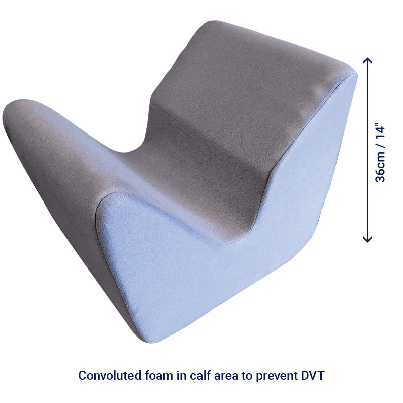 Leg Support with Grey Velour Cover