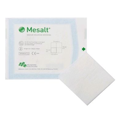 mesalt cleansing dressing / 10cm x 10cm / box 30