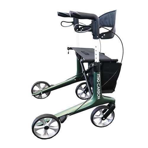 Mio Carbon Fibre Rollator - Tall Green