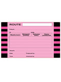 mermed miscellaneous route label / black on pink / 100mm x 60mm / box of 500