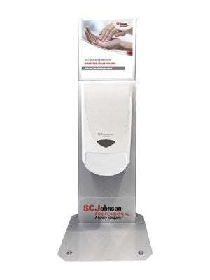 Silver Dispenser Countertop Stand